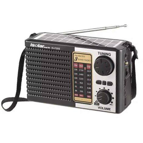 Radio d'urgence portable à énergie solaire avec haut-parleur Bluetooth (1/5)