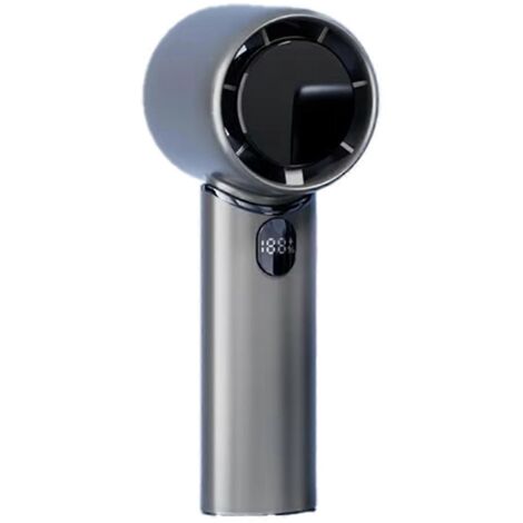 Ventilateur portable rechargeable gris (1/5)