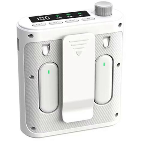 Mini enceinte sans fil avec microphone cravate (1/5)