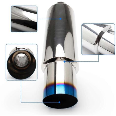 Pot d'échappement de course automobile en acier inoxydable modifié (1/5)