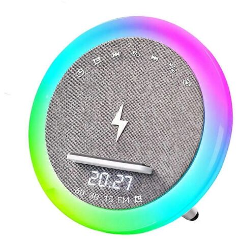 Réveil avec haut-parleur Bluetooth, bruit blanc, aide au sommeil, lecteur de musique (1/5)