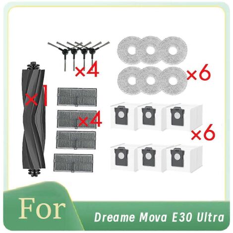 Lot de 21 pièces pour balai à franges à rouleau E30 Ultra avec filtre HEPA (1/5)