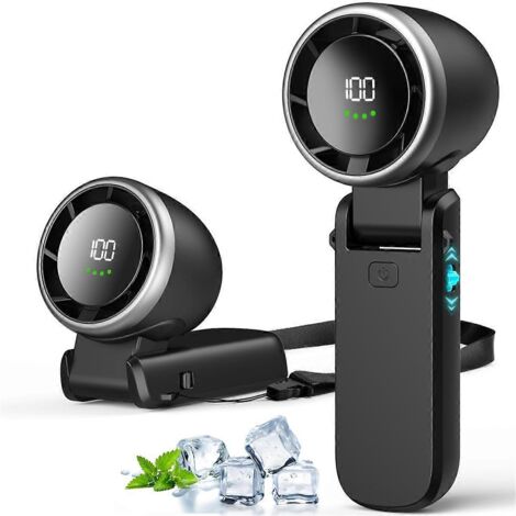 Ventilateur turbo portable, 5000 mAh pour activités extérieures/intérieures, B (1/5)