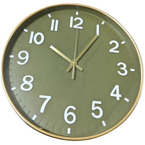 Horloge murale silencieuse de 30 cm (12 pouces) à piles (1/5)