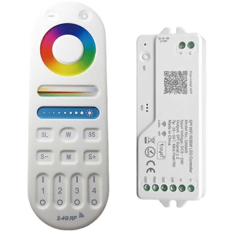 Contrôleur LED RGBW DR04W TUYA SPI WIFI pour bande LED RGB (1/5)