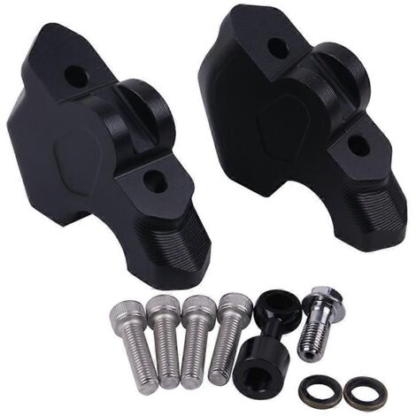 Rehausseur de guidon de moto, collier de serrage extensible pour noir (1/5)