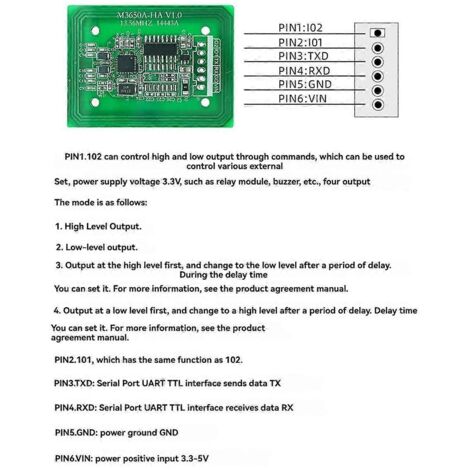 Module de lecteur de cartes RFID UART TTL 3,3-5 V F08 S50 S70 (1/5)