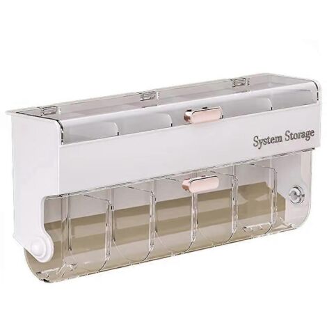 Boîte de rangement murale pour chaussettes - Organisateur de sous-vêtements gain de place A (1/5)