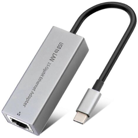 Adaptateur réseau USB 2500 Mbps Ethernet Gigabit TYPE-C (1/5)