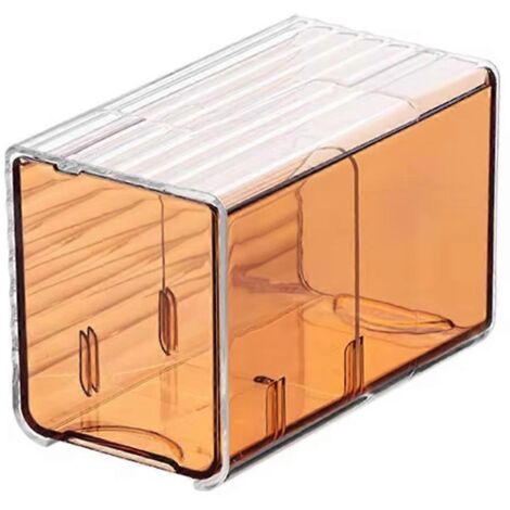 Boîte de rangement murale pour cotons et cotons-tiges, avec tiroir C (1/5)