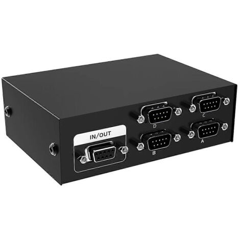 Commutateur RS232 4 entrées 1 sortie, commutateur série RS232 DB9 4x1 pour PC (1/5)