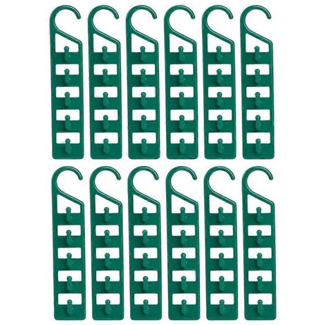 Cintres gain de place pour vêtements, lot de 12 cintres multi-espaces pour placards (1/5)