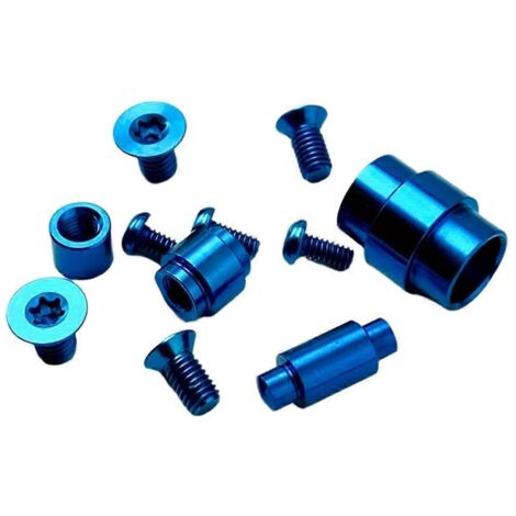 Vis de fixation arrière pour axe de support de broche en alliage pour couteau pliant (1 jeu) (1/5)