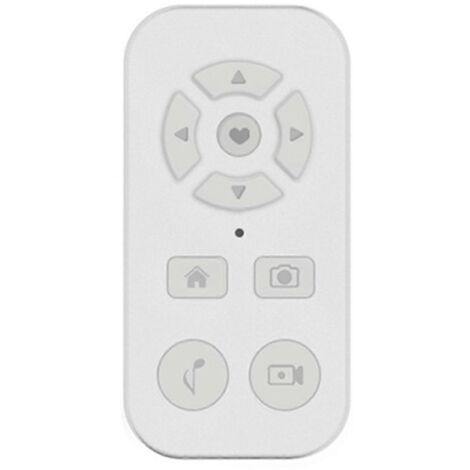Télécommande Bluetooth intelligente, télécommande universelle, perche à selfie, blanche (1/5)
