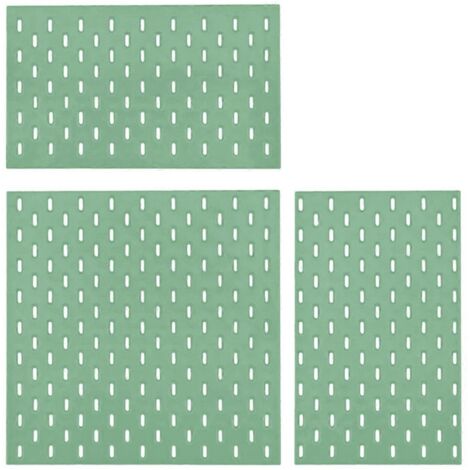 Meubles miniatures décoratifs, étagère murale en panneau perforé vert (1/5)