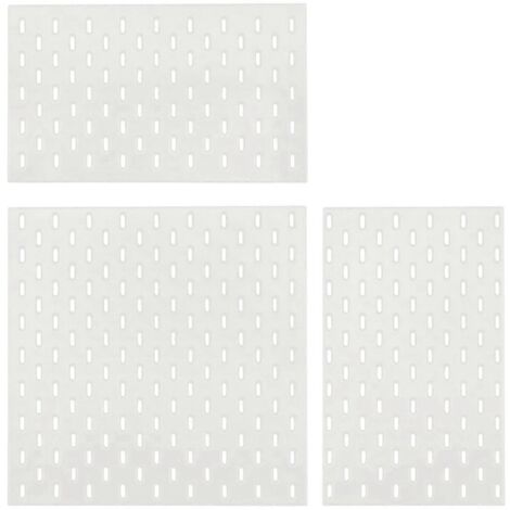 Meubles miniatures décoratifs, étagère murale en panneau perforé blanc (1/5)