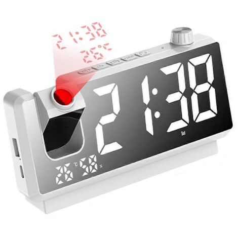Réveil à projection avec écran LED HD - Horloges à projection intelligentes A (1/5)