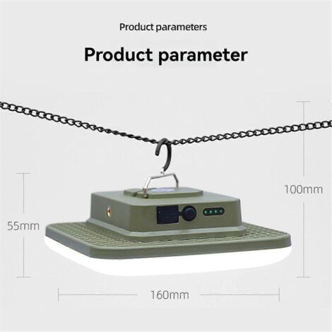 Lampe de camping rechargeable portable pour tente, à suspendre, B (1/5)