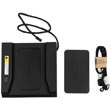 Support de téléphone pour console centrale de voiture avec chargeur sans fil et panneau (1/5)