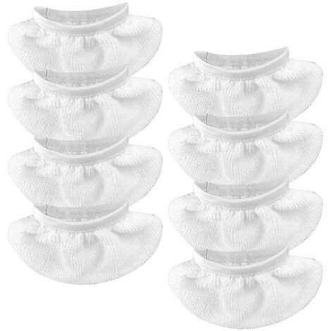 Lot de 8 lingettes pour balai vapeur portable (1/5)
