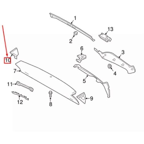 paire de moulures d'angle de hayon arrière pour (1/5)