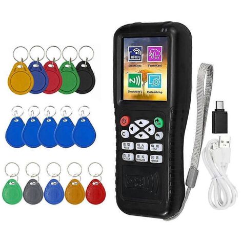 Lecteur/graveur de cartes à puce RFID NFC X100 + porte-clés 5 x UID/CUID/T557 (1/5)
