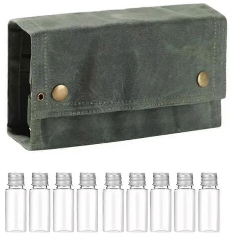 Sac de rangement pour épices de camping avec 9 pots - Ensemble de contenants pour condiments (1/5)