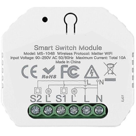 Module de commutation WiFi Tuya, relais de contrôle intelligent à automatisation partagée (1/5)