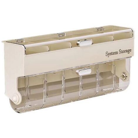 Boîte de rangement murale pour chaussettes - Organisateur de sous-vêtements gain de place B (1/5)