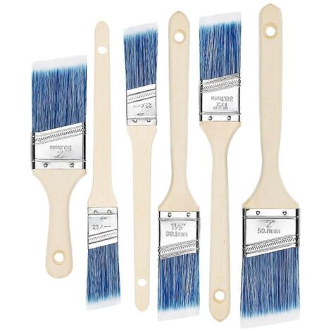 Pinceaux, manche en bois traité, pinceaux pour murs (1/5)