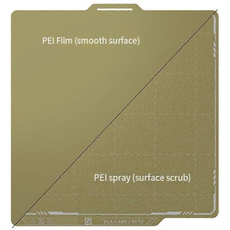 Tôle d'acier à ressort texturée PEI 257x257mm pour P1S P1P (1/5)