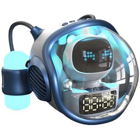 Enceinte Bluetooth interactive avec intelligence artificielle et lumière, inspirée des vaisseaux spatiaux astronautes. (1/5)