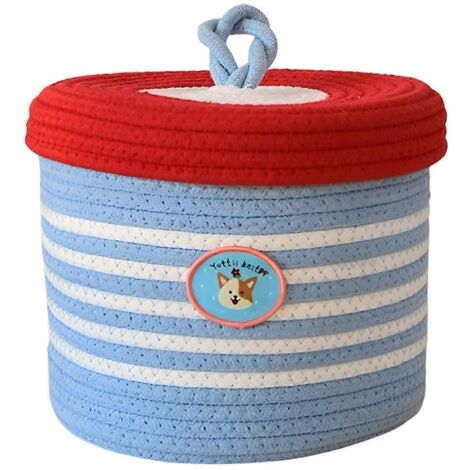 Panier de rangement tressé pour salon, bureau, accessoires de rangement, panier B (1/5)