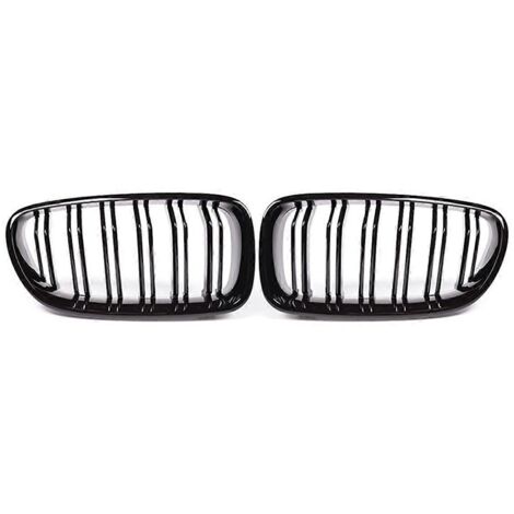 Calandre à double lamelles pour BMW F10, F11, F18, 520d, 530d et 540i (5 pouces). (1/5)