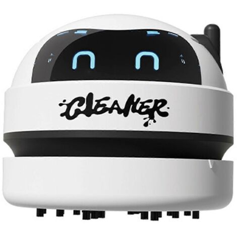 Mini aspirateur portable de bureau/table, aspirateur de poussière USB blanc (1/5)