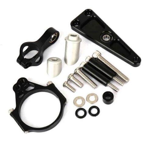 Kit de montage de support de stabilisateur d'amortisseur de moto pour noir (1/5)