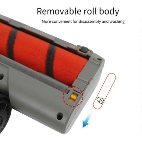 Brosse rotative de rechange pour aspirateur sans fil B (1/5)