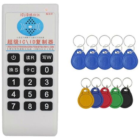 Lecteur et graveur de cartes RFID NFC + duplicateur de cartes porte-clés 5XUID/T5577 (1/5)