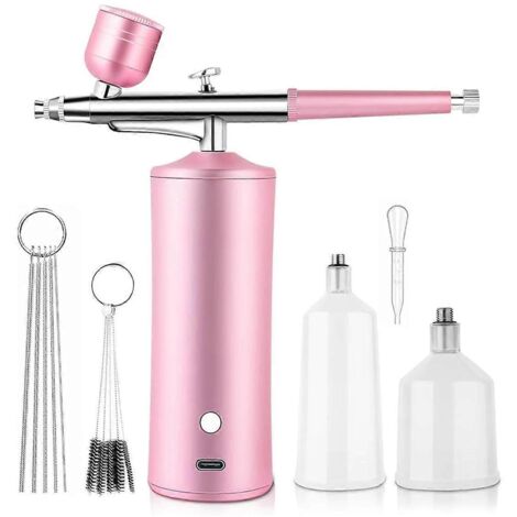 Kit aérographe avec compresseur, seringue à oxygène et buse de 0,3 mm (1/5)