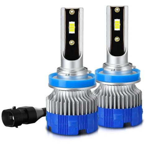 Ampoules LED H11 pour feux antibrouillard, phares de voiture compatibles Canbus, 50 W, 5 000 lm, 6 000 K (1/5)