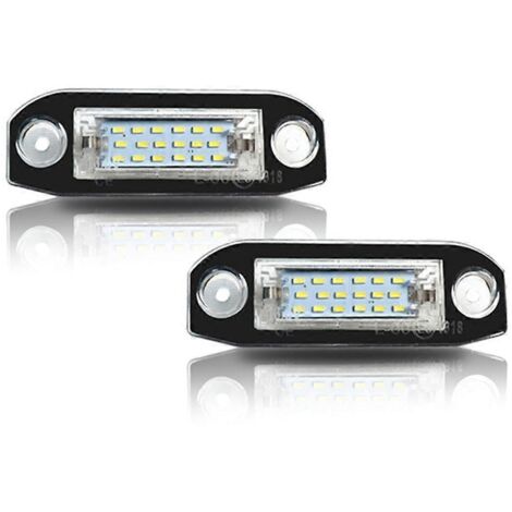 Lot de 2 éclairages LED blancs sans erreur pour plaques d'immatriculation (1/5)
