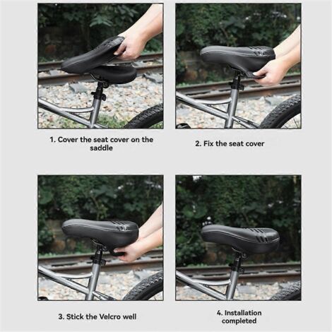 Housse de selle de vélo imperméable, coussin de selle, accessoires de vélo (1/5)