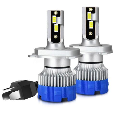 Ampoules LED H4 pour feux antibrouillard, phares de voiture compatibles Canbus, 50 W, 5 000 lm, 6 000 K (1/5)