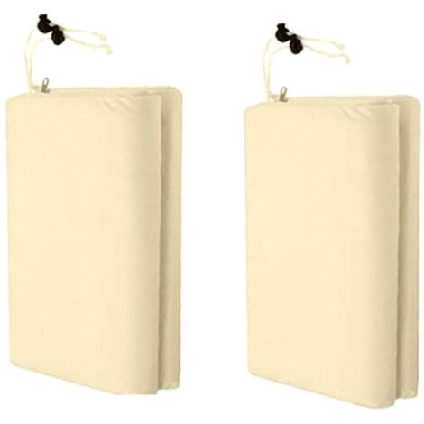 Lot de 2 housses de protection contre le gel pour plantes, housses robustes pour arbres, blanc crème (1/5)
