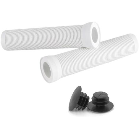 Poignées de vélo de route 22 mm, antidérapantes et absorbant les chocs, blanches (1/5)