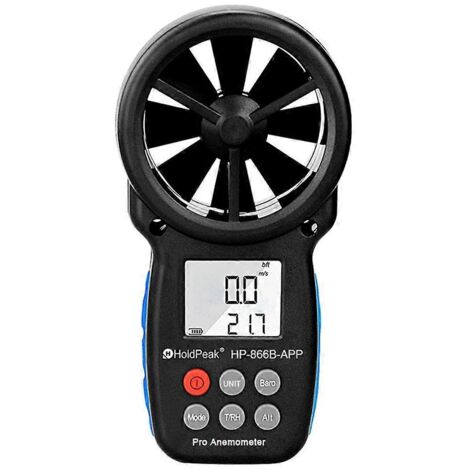 Anémomètre portable Bluetooth 866B-APP - Vitesse du vent numérique (voir illustration) (1/5)