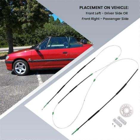 Kit de réparation de lève-vitre pour BMW 306 Cabriolet (1997-2002) - Voir illustration (1/5)