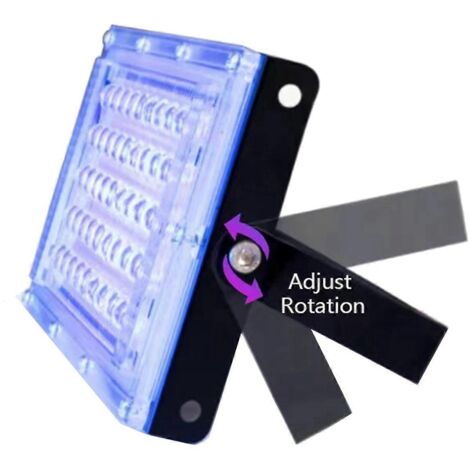 Lot de 2 lampes UVA à lumière noire 220 V, IP65, prise UE, 50 W (1/5)