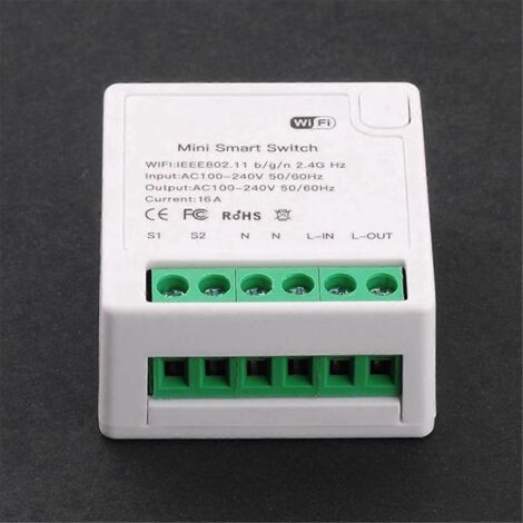 Interrupteur intelligent TUYA MiNi 16A (sans compteur) - Blanc (1/5)