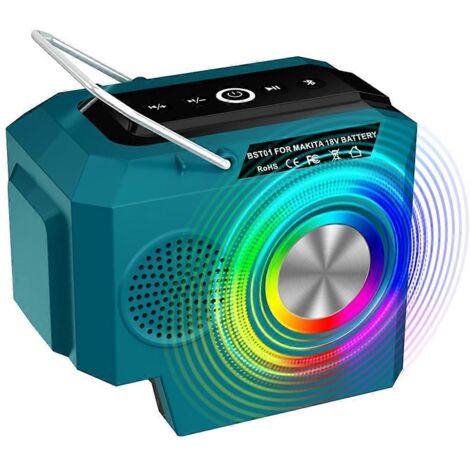 Enceinte Bluetooth sans fil pour batteries 18-20 V, bleue (1/5)